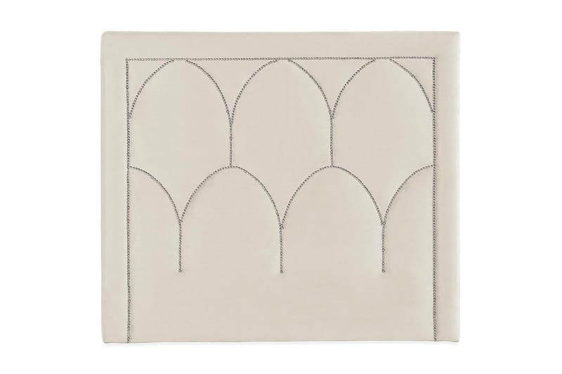 Leva Sengegavl 140cm, Beige/Velour