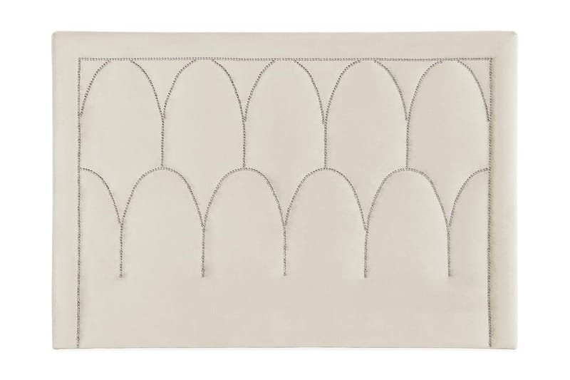 Leva Sengegavl 160cm, Beige/Velour