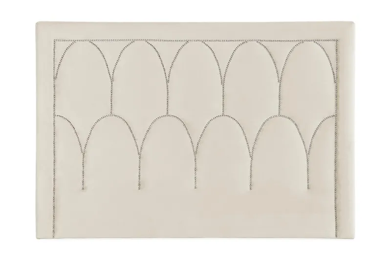 Leva Sengegavl 160cm, Beige/Velour