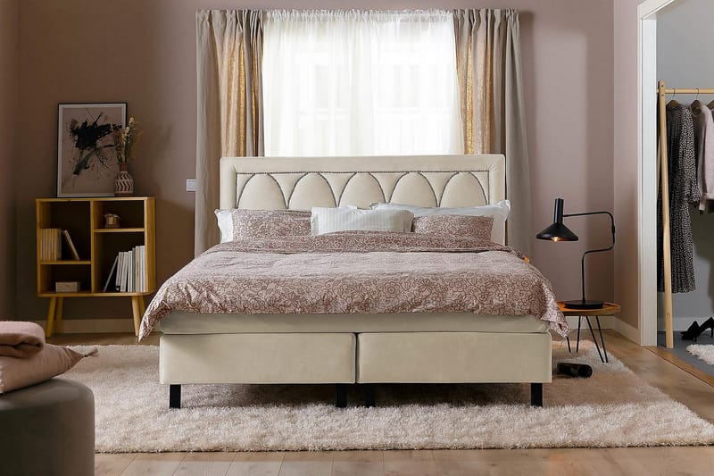 Leva Sengegavl 180cm - Beige/Velour - Møbler - Senge - Sengetilbehør & sengegavl - Sengegavle