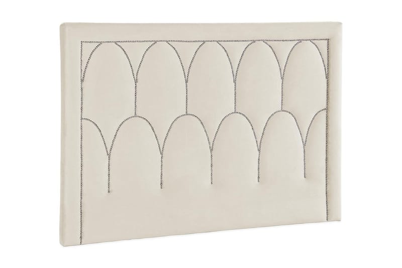 Leva Sengegavl 180cm - Beige/Velour - Møbler - Senge - Sengetilbehør & sengegavl - Sengegavle