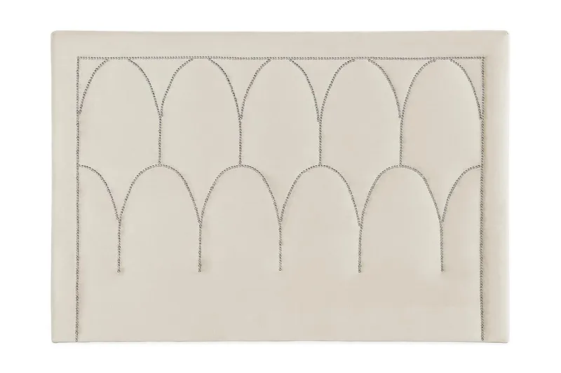 Leva Sengegavl 180cm, Beige/Velour