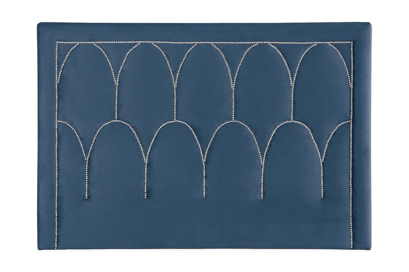 Leva Sengegavl 180cm - Mørkeblå/Velour - Møbler - Senge - Sengetilbehør & sengegavl - Sengegavle