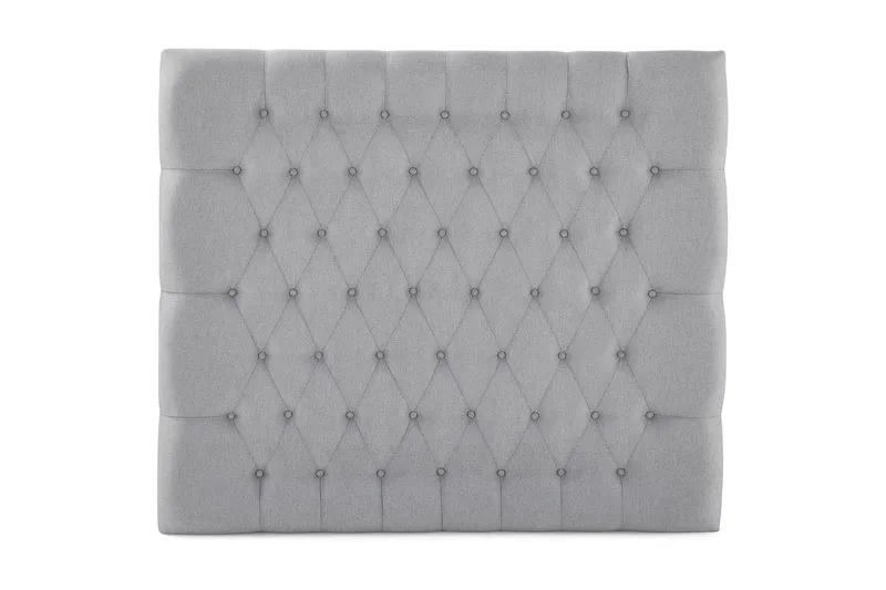 Lucky Diamant Sengegavl 140 cm, Mellangrå