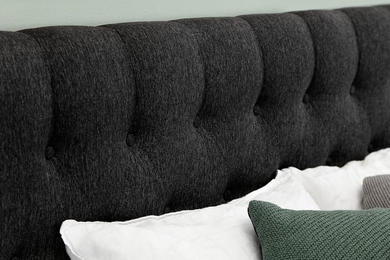 Lucky sengegavl 160 cm Diamant - Sort/Grå - Møbler - Senge - Sengetilbehør & sengegavl - Sengegavle