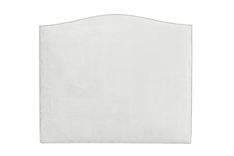 Malta Sengegavl 180 cm, Hvid / velour