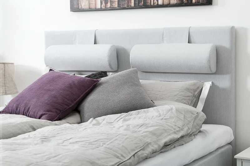 Meja Glat Sengegavl 180x120 - Lysegrå - Møbler - Senge - Sengetilbehør & sengegavl - Sengegavle