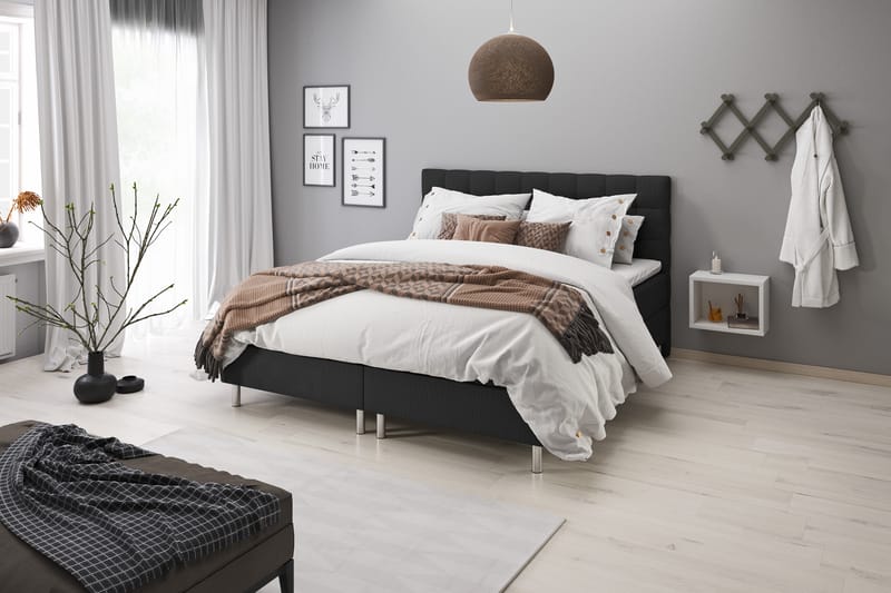 Montana sengegavl 120 cm - Mørkegrå - Sengegavle