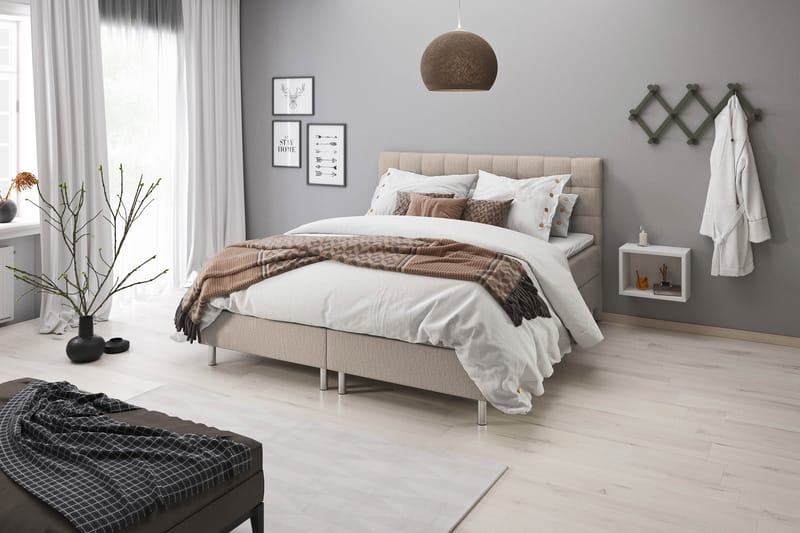Montana sengegavl 180 cm - Beige - Møbler - Senge - Sengetilbehør & sengegavl - Sengegavle