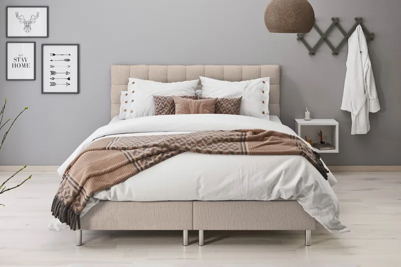 Montana sengegavl 180 cm - Beige - Møbler - Senge - Sengetilbehør & sengegavl - Sengegavle