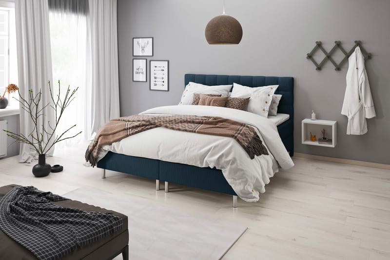 Montana sengegavl 180 cm - Mørkeblå - Sengegavle
