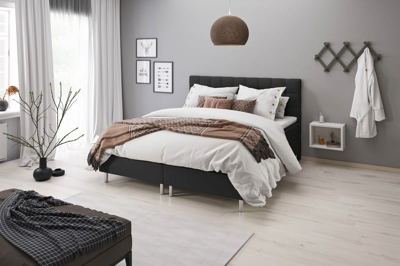 Montana sengegavl 180 cm - Mørkegrå - Sengegavle