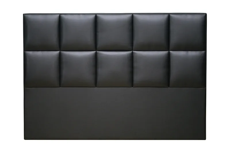 Qvant sengegavl 160 cm kunstlæder - sort - Møbler - Senge - Sengetilbehør & sengegavl - Sengegavle