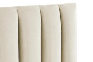 Rakel Sengegavl 120cm - Beige/Velour - Møbler - Senge - Sengetilbehør & sengegavl - Sengegavle