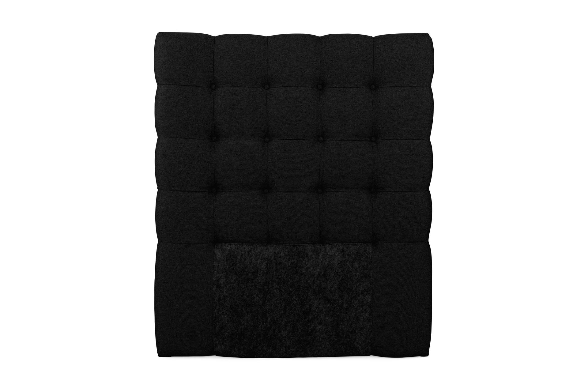 Royal sengegavl 105 cm knapper - sort - Møbler - Senge - Sengetilbehør & sengegavl - Sengegavle