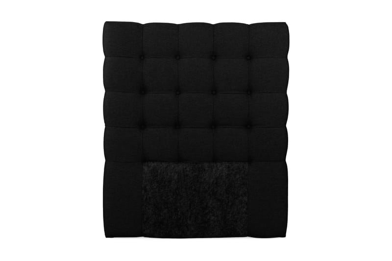 Royal sengegavl 105 cm knapper - sort - Sengegavle