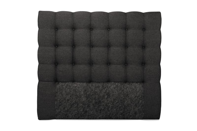 Royal sengegavl 140 cm knapper - mørkegrå - Sengegavle