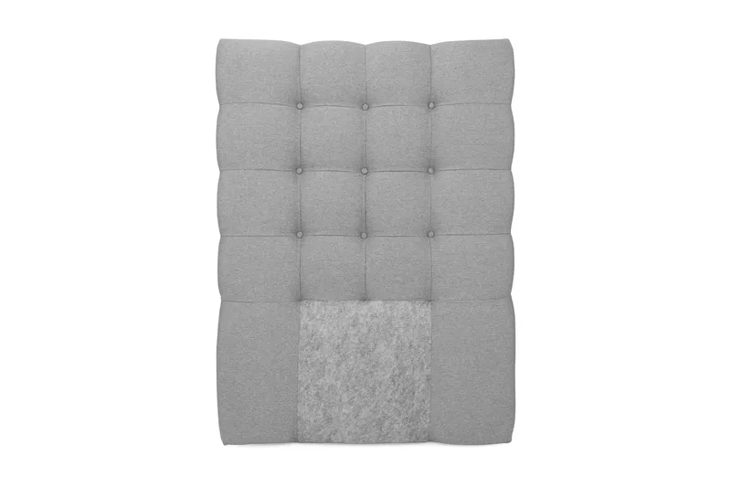 Royal sengegavl 80 cm knapper, lysegrå