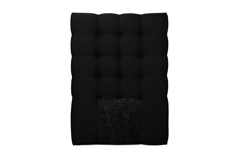 Royal sengegavl 80 cm knapper - sort - Sengegavle