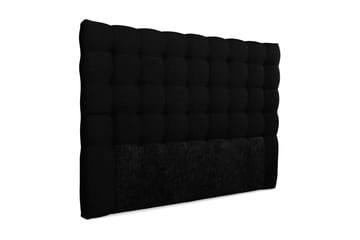 Royal Sengegavl med Knapper 160 cm - Sort - Møbler - Senge - Sengetilbehør & sengegavl - Sengegavle
