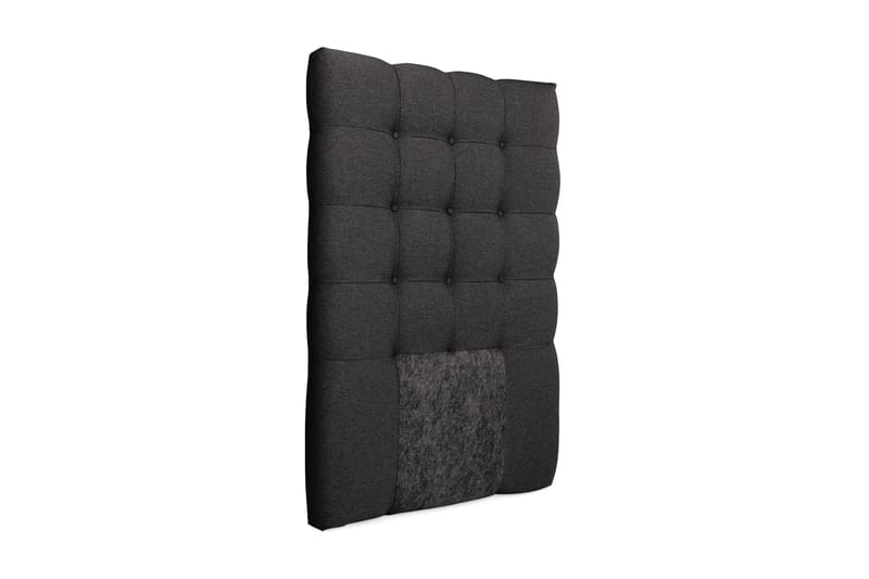 Royal Sengegavl med Knapper 90 cm - Mørkegrå - Møbler - Senge - Sengetilbehør & sengegavl - Sengegavle