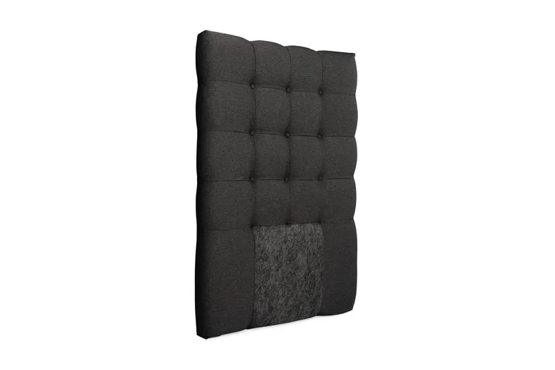 Royal Sengegavl med Knapper 90 cm - Mørkegrå - Møbler - Senge - Sengetilbehør & sengegavl - Sengegavle