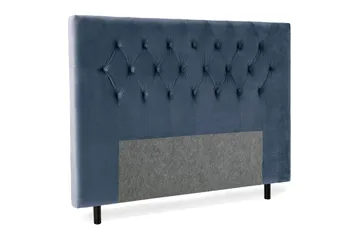 Royal Velvet sengegavl 160 cm velour - mørkeblå - Møbler - Senge - Sengetilbehør & sengegavl - Sengegavle