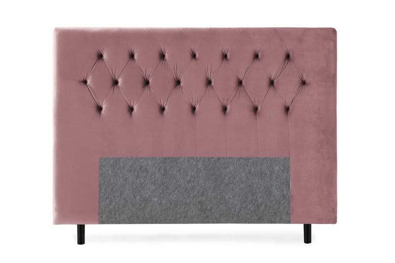 Royal Velvet sengegavl 180 cm velour - Lyserød - Møbler - Senge - Sengetilbehør & sengegavl - Sengegavle
