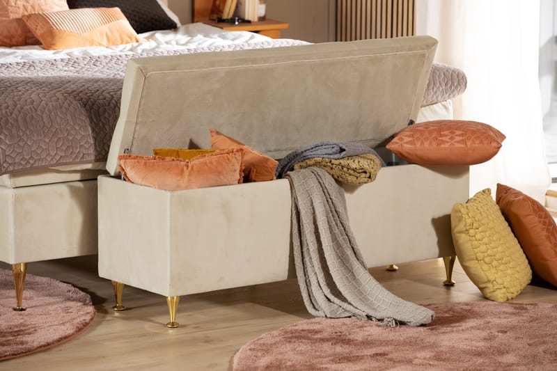 Royal Velvet sengegavl 180 cm velour - Møbler - Senge - Sengetilbehør & sengegavl - Sengegavle