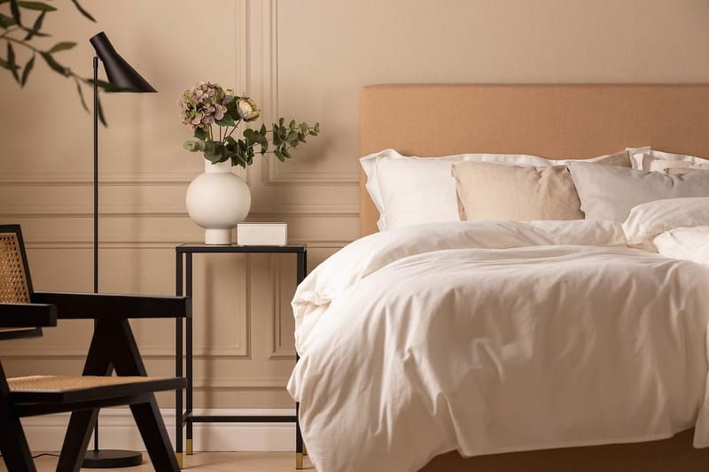Scarlett Dybt tuftet gavl 160 - Beige - Møbler - Senge - Sengetilbehør & sengegavl - Sengegavle