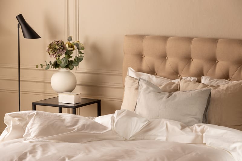 Scarlett Dybttuftet gavl 140 - Beige - Møbler - Senge - Sengetilbehør & sengegavl - Sengegavle
