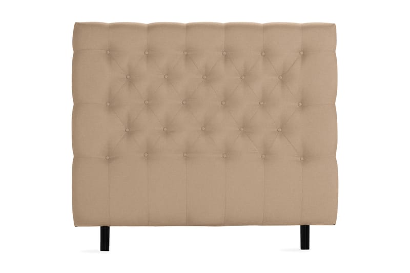 Scarlett Dybttuftet gavl 140 - Beige - Møbler - Senge - Sengetilbehør & sengegavl - Sengegavle