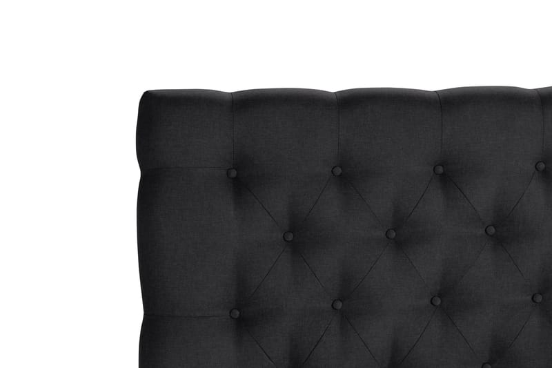 Scarlett Dybttuftet gavl 180 - Sort - Møbler - Senge - Sengetilbehør & sengegavl - Sengegavle