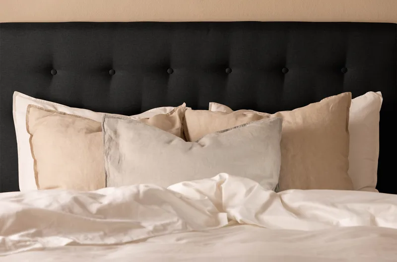 Scarlett Glat gavl 90 - Sort - Møbler - Senge - Sengetilbehør & sengegavl - Sengegavle