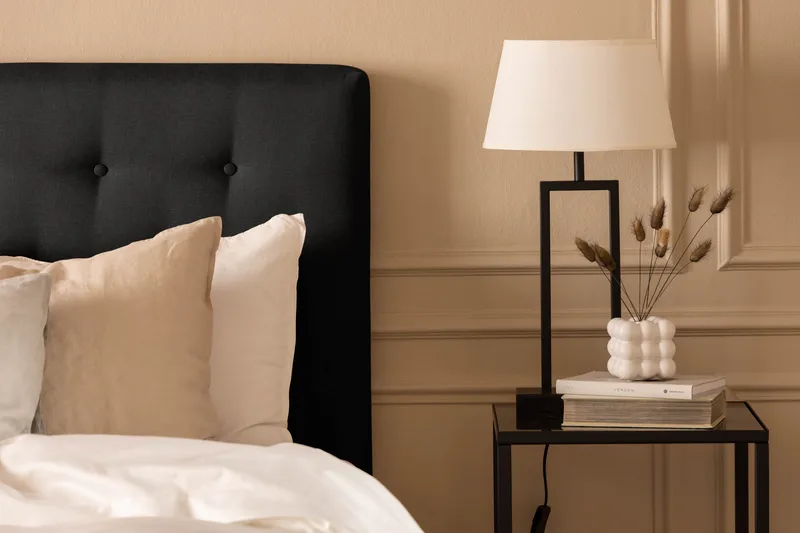 Scarlett Glat gavl 90 - Sort - Møbler - Senge - Sengetilbehør & sengegavl - Sengegavle