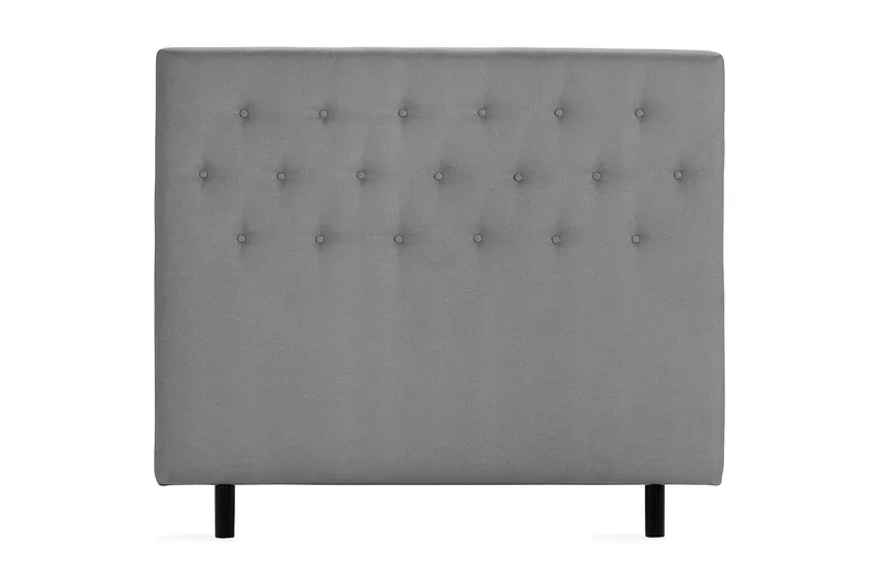 Scarlett Knappet gavl 120 - Grå - Møbler - Senge - Sengetilbehør & sengegavl - Sengegavle