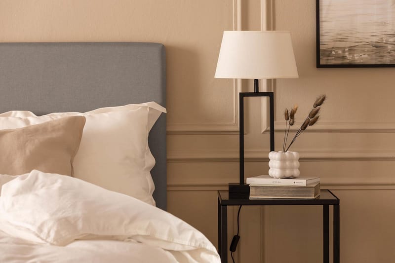 Scarlett Knappet gavl 120 - Grå - Møbler - Senge - Sengetilbehør & sengegavl - Sengegavle