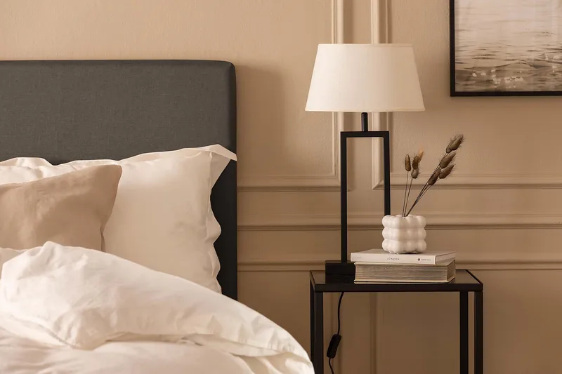 Scarlett Knappet gavl 120 - Mørkgrå - Møbler - Senge - Sengetilbehør & sengegavl - Sengegavle