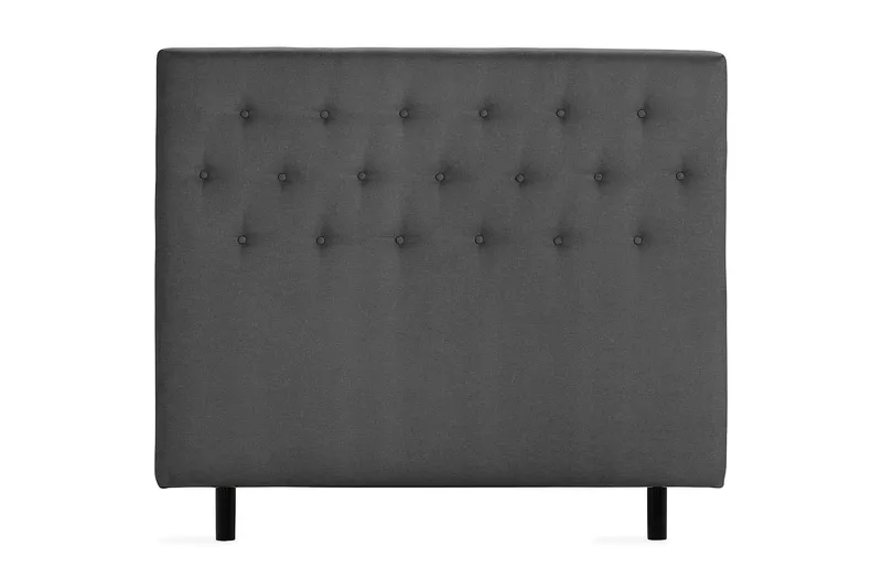 Scarlett Knappet gavl 120 - Mørkgrå - Møbler - Senge - Sengetilbehør & sengegavl - Sengegavle