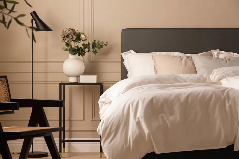 Scarlett Knappet gavl 120 - Mørkgrå - Møbler - Senge - Sengetilbehør & sengegavl - Sengegavle