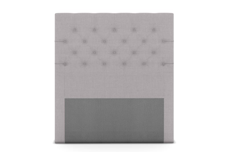 Select sengegavl 120 cm dybt tuftet, lysegrå