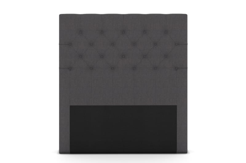 Select sengegavl 120 cm dybt tuftet - mørkegrå - Sengegavle