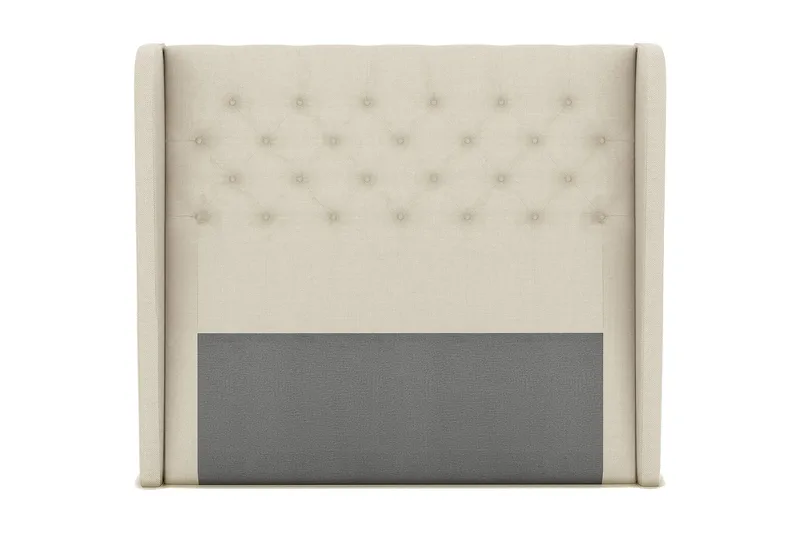 Select sengegavl 120 cm med sider, Beige