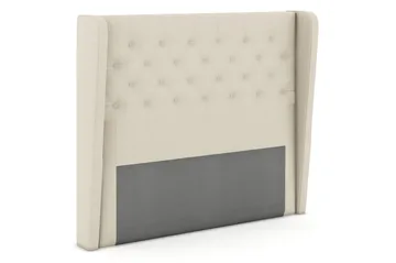 Select sengegavl 120 cm med sider - Beige - Møbler - Senge - Sengetilbehør & sengegavl - Sengegavle