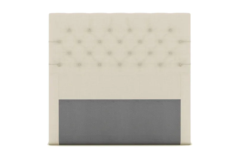 Select sengegavl 140 cm dybt tuftet, Beige