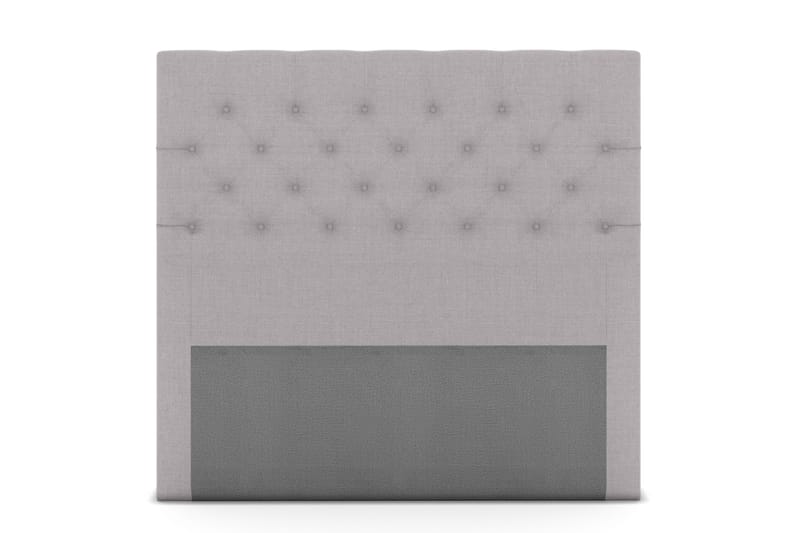 Select sengegavl 140 cm dybt tuftet, lysegrå