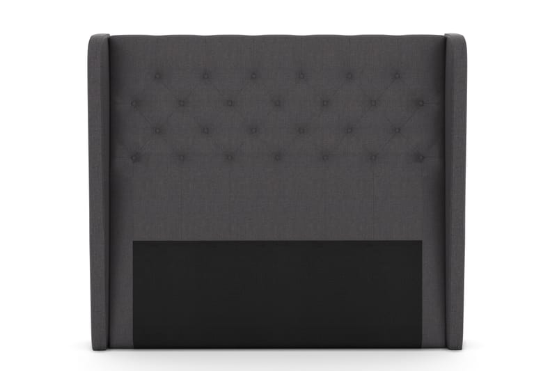 Select sengegavl 140 cm med sider - mørkegrå - Sengegavle
