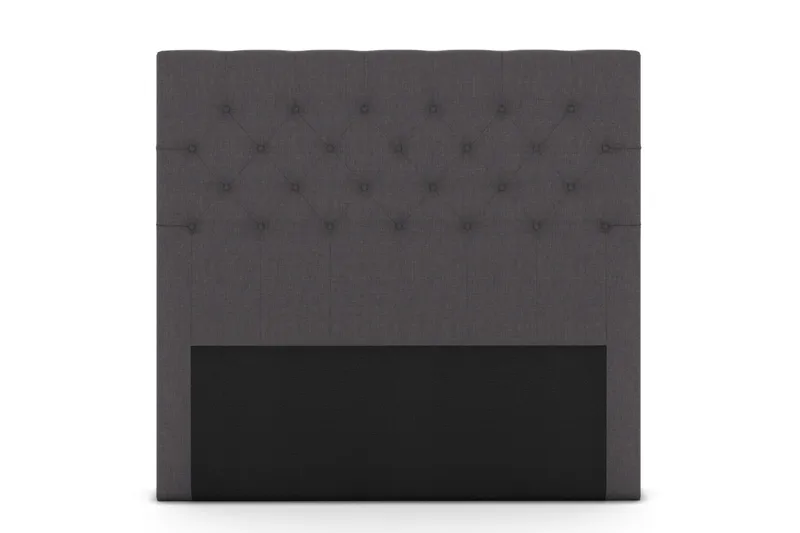 Select sengegavl 160 cm dybt tuftet, mørkegrå