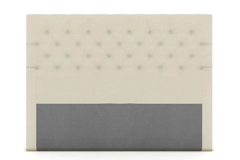 Select sengegavl 180 cm dybt tuftet, Beige