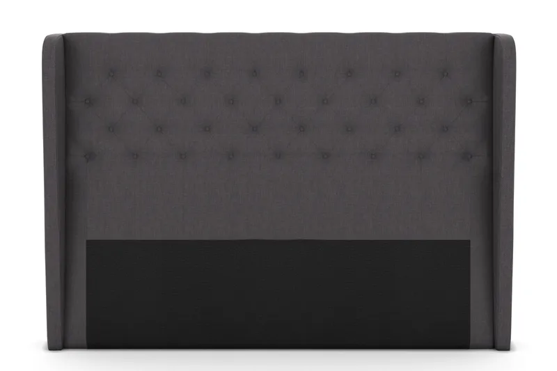 Select sengegavl 180 cm med sider - mørkegrå - Møbler - Senge - Sengetilbehør & sengegavl - Sengegavle